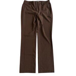 Lauren Ralph Lauren Chocolate Brown Straight Leg Pants Women’s 10